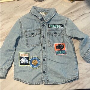 Kenzo Kids Light Blue Button Down Shirt
